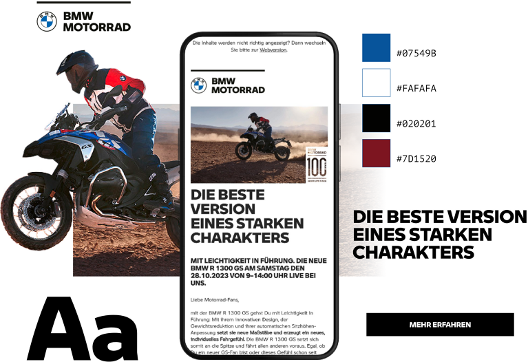 Beispiel-Design von BMW Motorrad