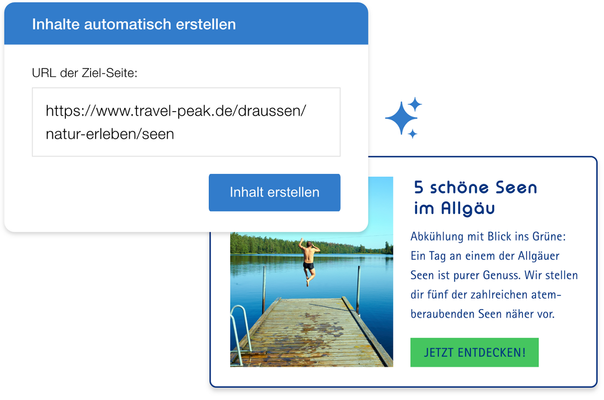 Newsletter Artikel der aus einer URL automatisch erstellt wurde